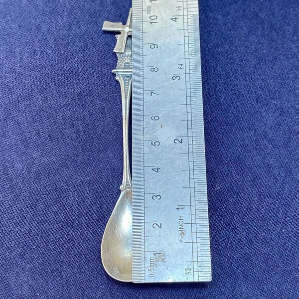 Antigua cuchara de plata, coleccionable y decorativa - imagen 5