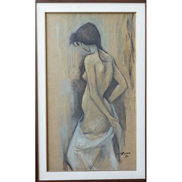 Pintura de Manolo Lima 'Desnudo' en óleo