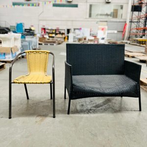 Lote siguiente: Sillón de Jardín y Silla Exterior Ratán Sintético
