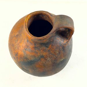 Jarra de Cerámica Artesanal con Asa y Acabado Rústico - imagen 2