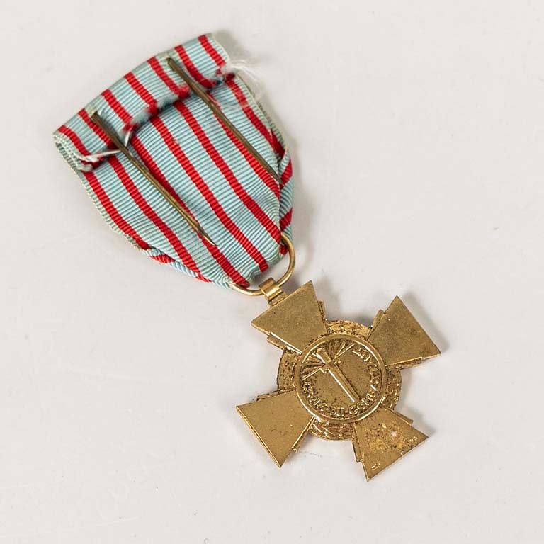 Condecoración de bronce con cinta - Cruz del Combatiente francés - imagen 2