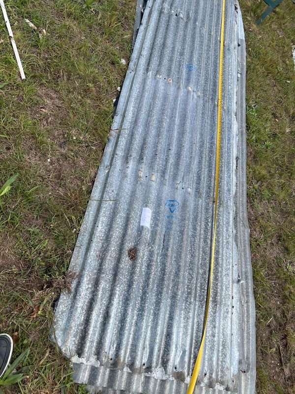 Lote de 5 Chapas Metálicas Onduladas para Techo