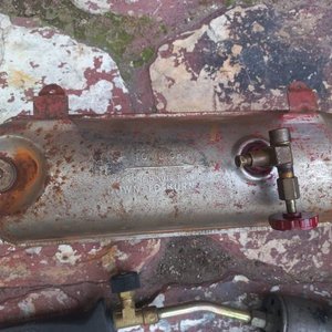 Regulador de Voltaje Nippon America, Soplete y Tanque de Cocina Antigua - imagen 4