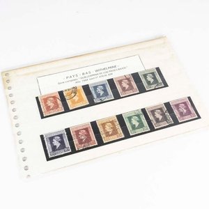 Lote anterior: Serie Completa de Estampillas de Países Bajos 1944: Reina Guillermina (Nº 418-428)