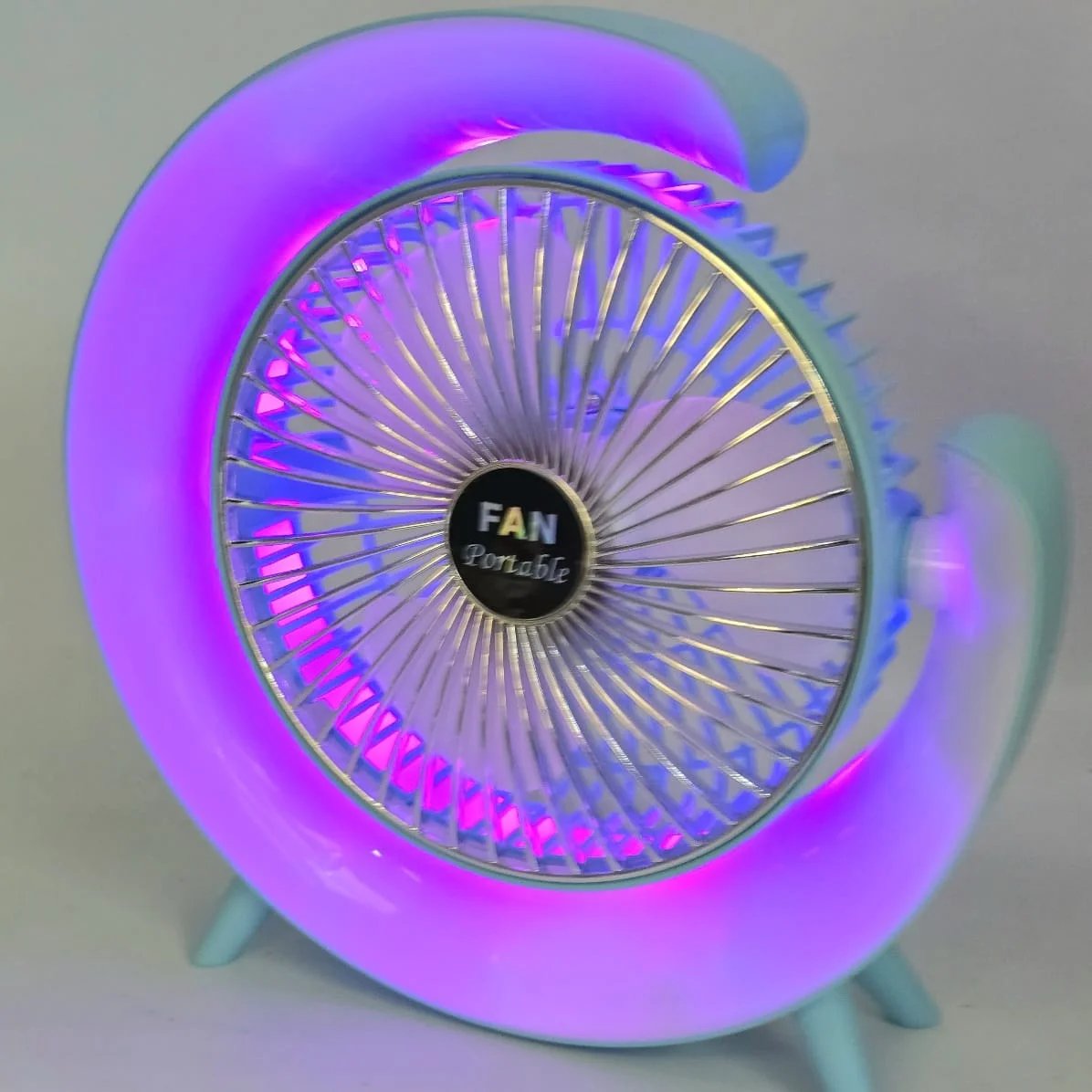 Ventilador portátil con iluminación y funciones adicionales - imagen 6