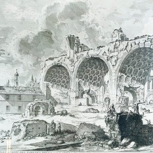 Dos Grabados Antiguos Enmarcados: Escenas Históricas - imagen 5