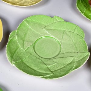 Catorce piezas de loza inglesa Carlton Ware ,platillos, despojador, tapas - imagen 5