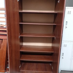 Ropero Melamínico de 2 Puertas con 5 Estantes - imagen 6