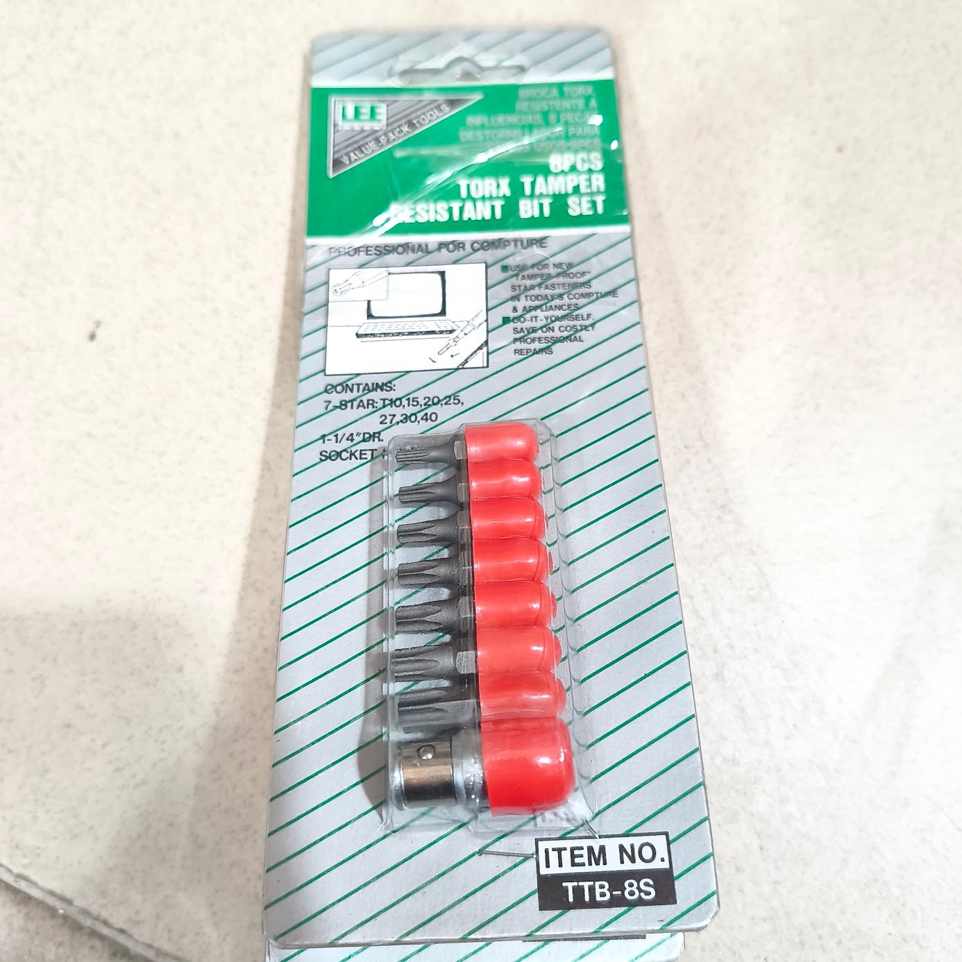 Juego de Puntas de Seguridad Torx Resistentes a Manipulación LEE TOOLS