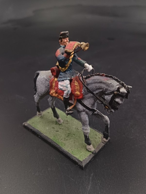 Soldado de Caballería de EE.UU. con Trompeta, Figura Coleccionable - imagen 1