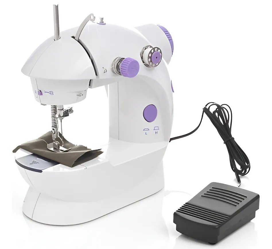 Máquina de coser portátil con pedal y accesorios, nueva en caja - imagen 2