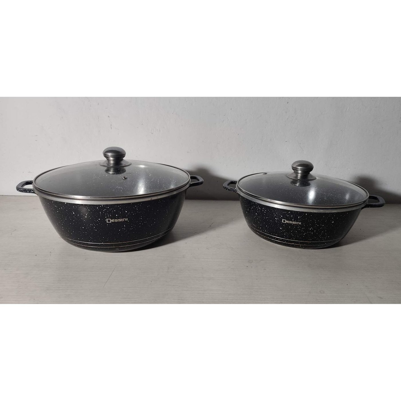Set de 2 Ollas Dessini con Tapa de Vidrio