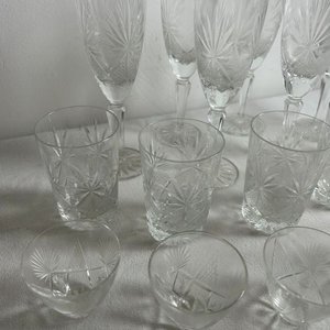 Juego de Cristalería Vintage Estilo Art Decó - imagen 4