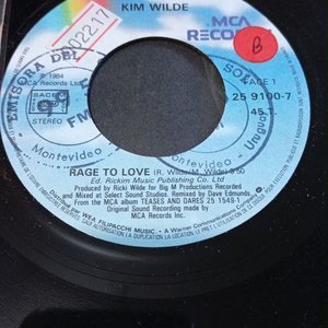 Dos discos simples: Robert Palmer "Mercy Mercy Me" (1990) y Kim Wilde "Rage To Love" (1984) - imagen 2
