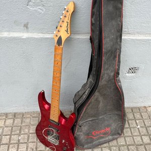 Guitarra Eléctrica Aria Pro II Roja con Funda Gracia - imagen 5