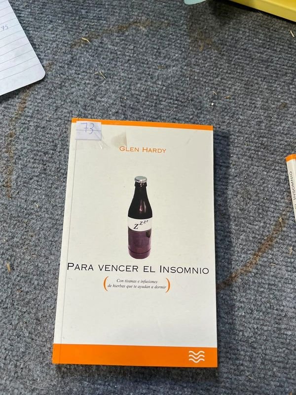 Libro "Para Vencer el Insomnio" de Glen Hardy, Edición 2001