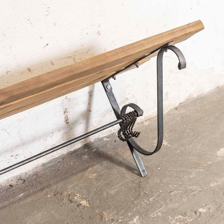 Ganchera de madera y hierro para muebles - imagen 3