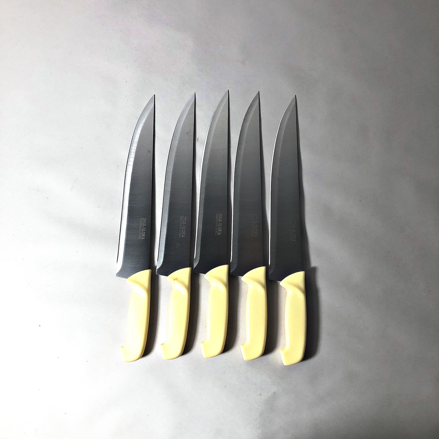 Juego de 5 Cuchillas de Carnicero Inox-Gloria, 12 Pulgadas