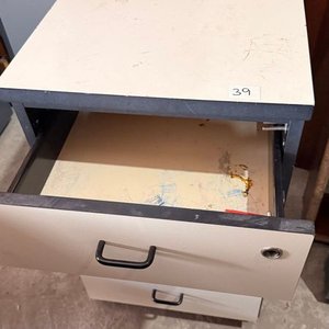 Cajonera de Oficina Blanca con 4 Cajones y Ruedas - imagen 3