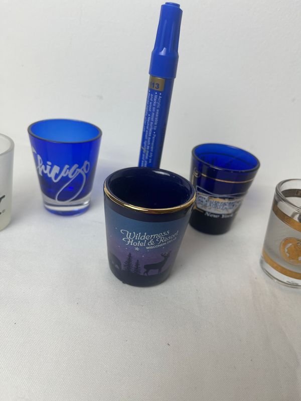 Vasos chupito de cerámica con diseño decorativo - imagen 4