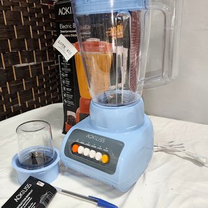 Licuadora Aokliss 2 en 1 con Vaso Picador, Celeste, Nueva en Caja - imagen 1