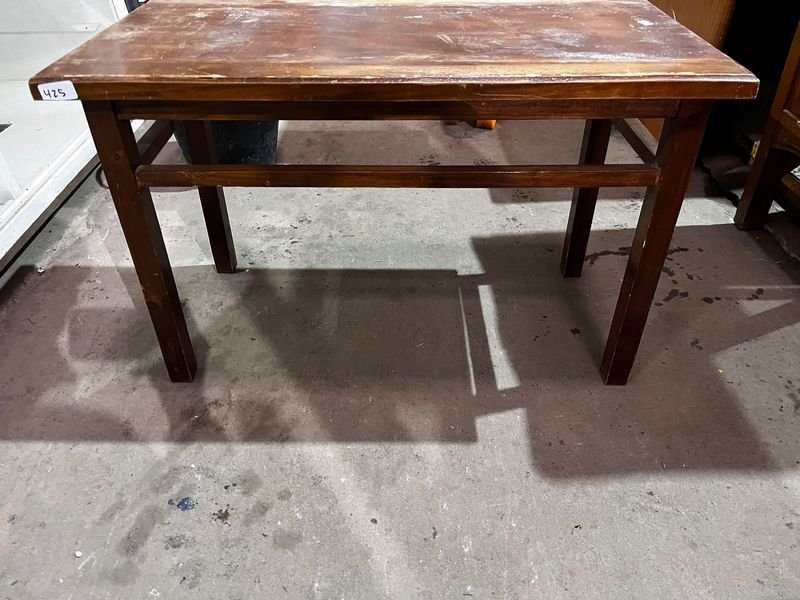 Mesa Banqueta de Madera Rústica