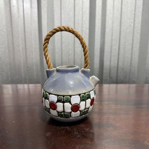 Tetera Decorativa Artesanal de Cerámica Esmaltada - imagen 2