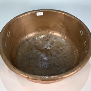 Tacho de Cobre Circular con Asas Laterales - 33 cm Diámetro - imagen 3