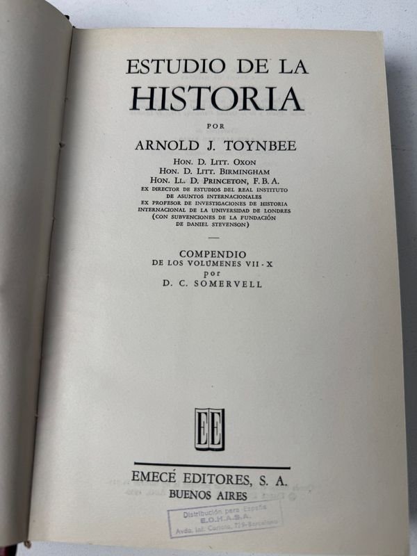 Colección de libros antiguos sobre historia por Arnoio Toynbee - imagen 13