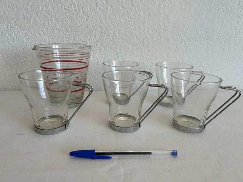 Lote siguiente: Tazas de café expresso y hielera para un café perfecto
