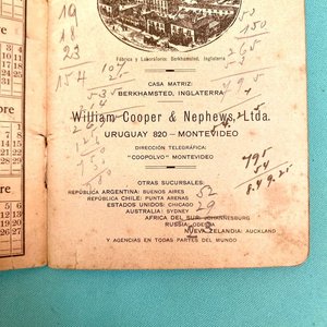 Libreta Cooper para Criadores - Almanaque y Cuaderno de Apuntes Obsequio William Cooper & Nephews Ltda. Uruguay 1924 - imagen 5