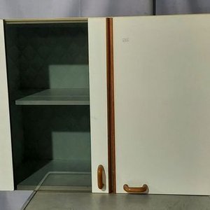 Mueble Aéreo Melamínico Blanco con Puerta de Vidrio - imagen 1