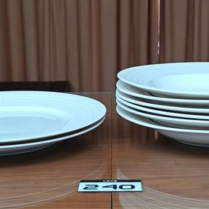 Juego Vajilla Porcelana Blanca Bugatti 13 Piezas - imagen 3