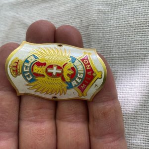 Insignia de Bronce Italiana "Ciclo Regina Milano" con Águila y Cruz - imagen 2