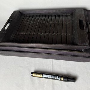 Lote siguiente: Set de 3 Bandejas/Centros de Mesa de Madera Oscura