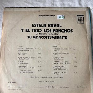 Vinilo Estela Raval y Trío Los Panchos - Tú Me Acostumbraste - imagen 2