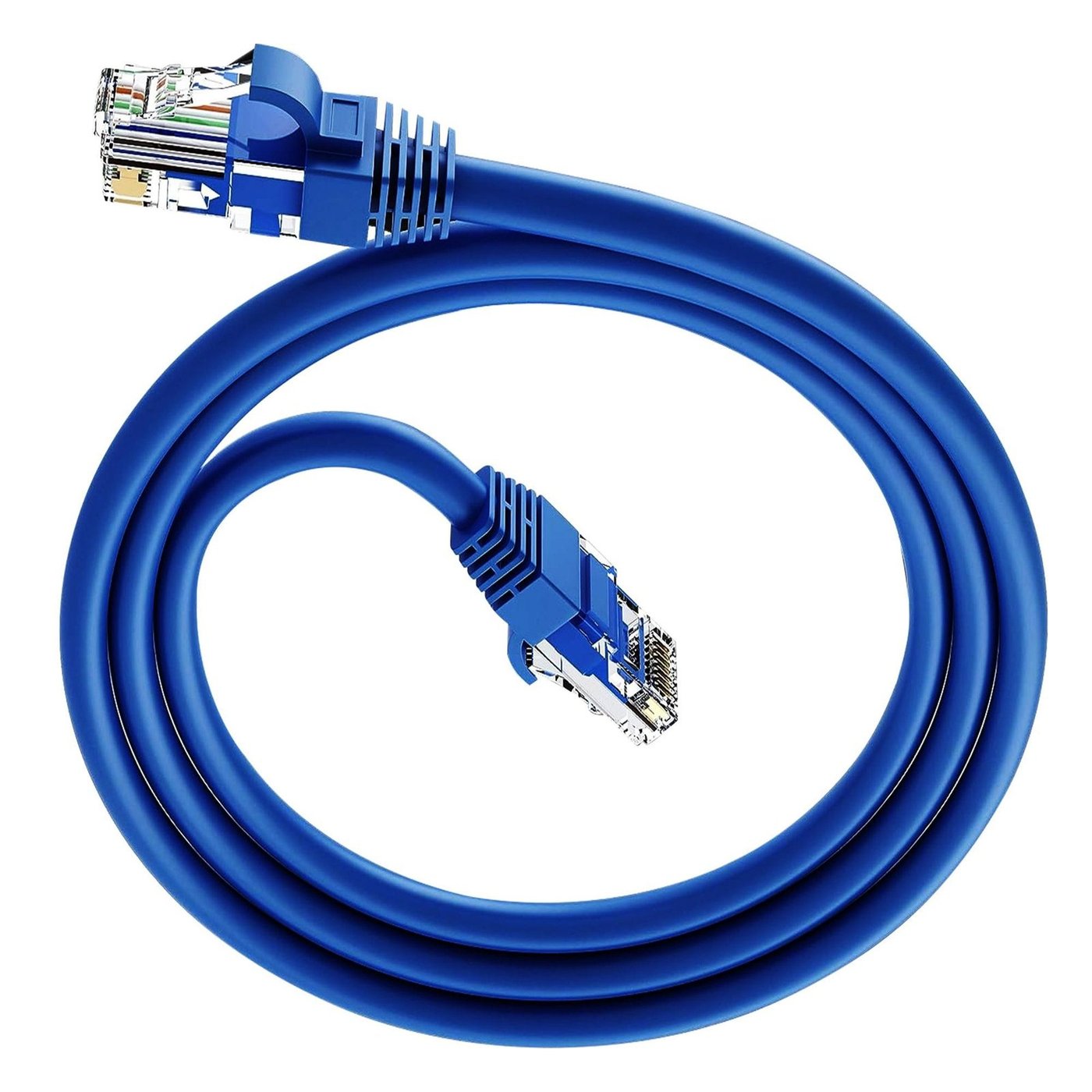 Cable de Red Internet Azul Conectores RJ45
