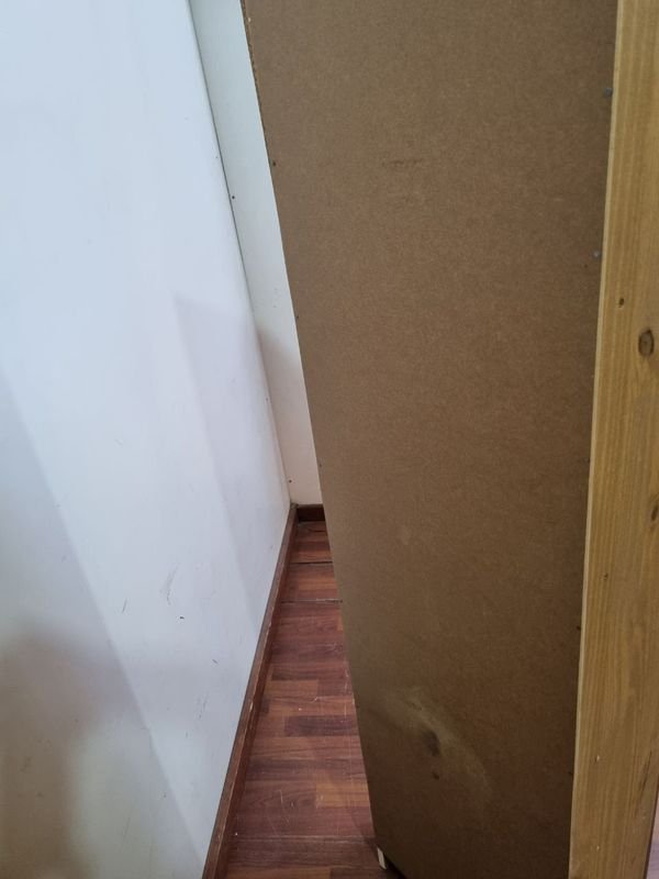 Gabinete de madera con puerta y placard - imagen 5