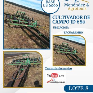 Lote anterior: Cultivador de Campo John Deere 680 Verde