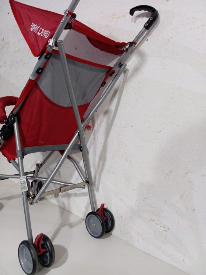 Coche paraguas rojo y gris para venta - imagen 4