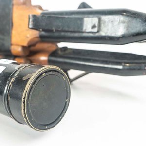 Telescopio Antiguo con Trípode de Madera - imagen 2