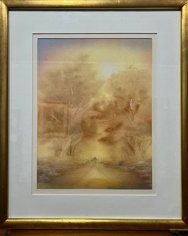 Obra de Arte "Brumas" de Wilmar López - Acuarela Certificada