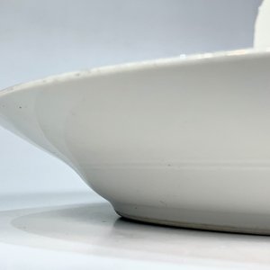 Dos Fuentes de Porcelana Limoges Blancas con Flores Azules - imagen 3