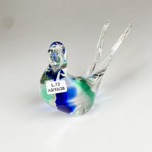 Lote siguiente: Figura de cristal murano ave, altura 11 cm