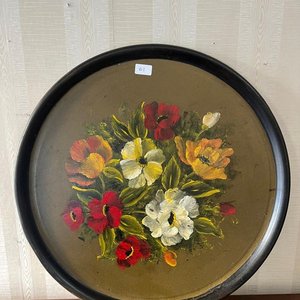 Lote anterior: Bandeja Decorativa Redonda con Flores Pintadas a Mano