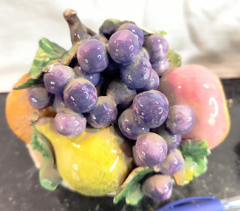 Adornos frutales en loza italiana - imagen 5