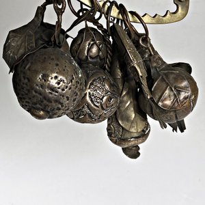 Balangandan de Metal con Frutas y Flores - imagen 3