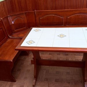Juego de Esquinero de Madera con Mesa y Azulejos - imagen 5