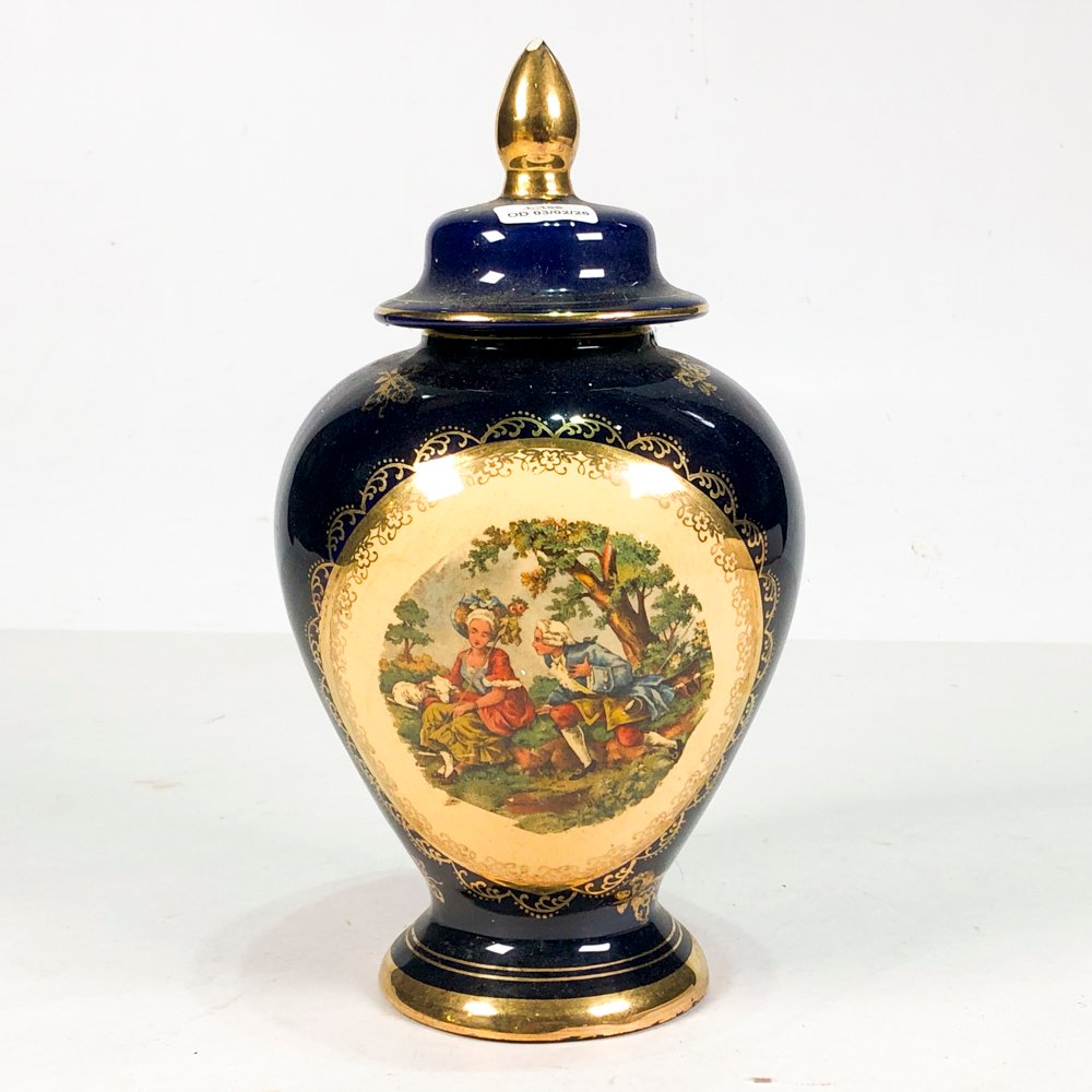 Vaso en porcelana esmaltada con motivos personajes - imagen 2