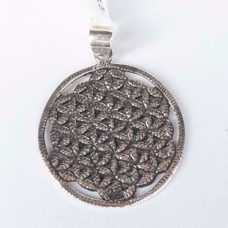 Dije de plata con cadena y pendiente